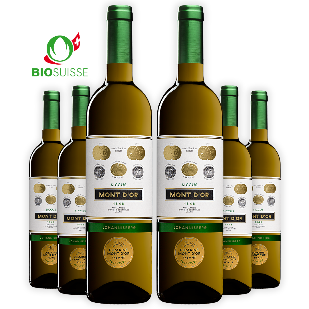 Johannisberg "Siccus" BIO , Schweizer Weisswein , AOC Wallis , 75 cl