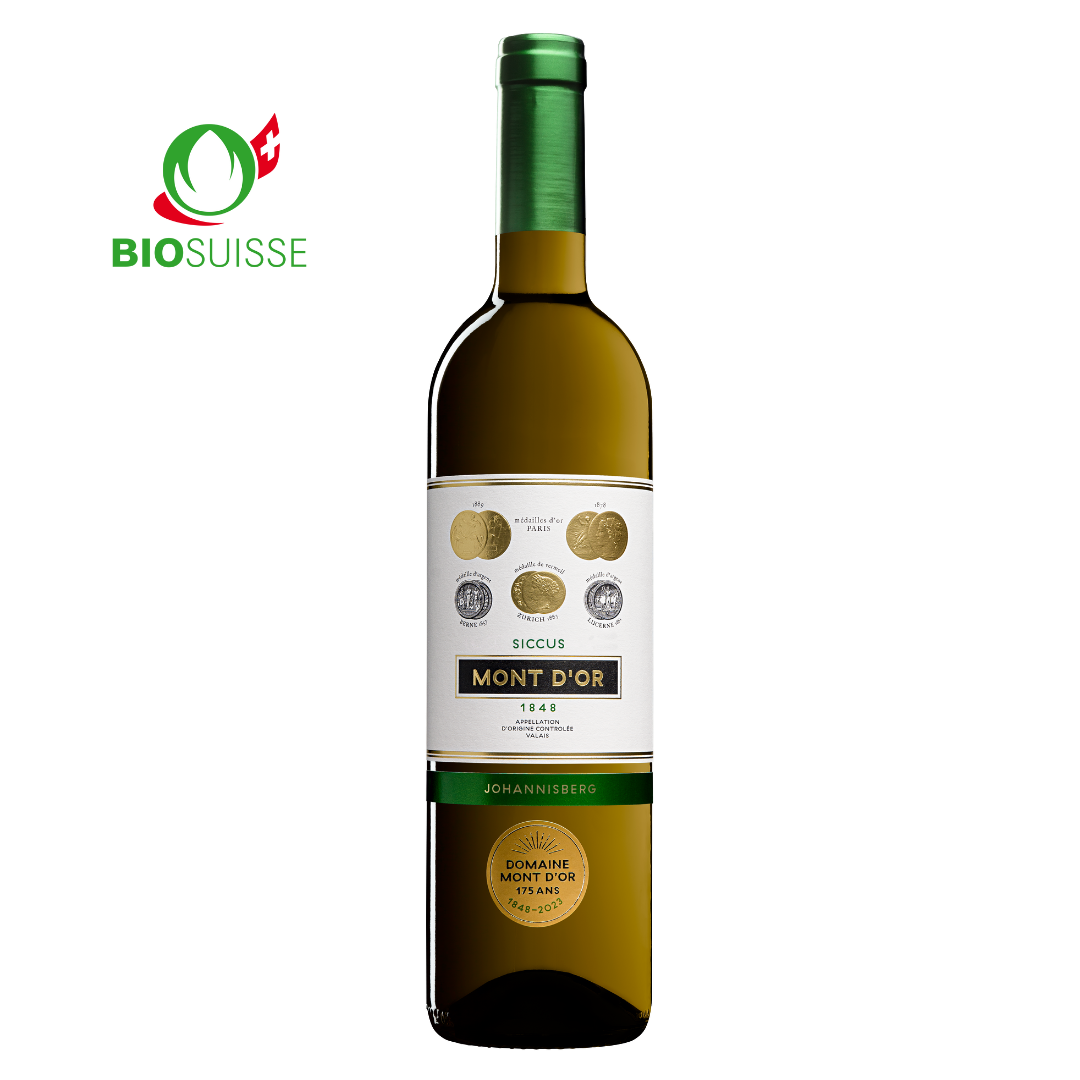 Johannisberg "Siccus" BIO , Schweizer Weisswein , AOC Wallis , 75 cl