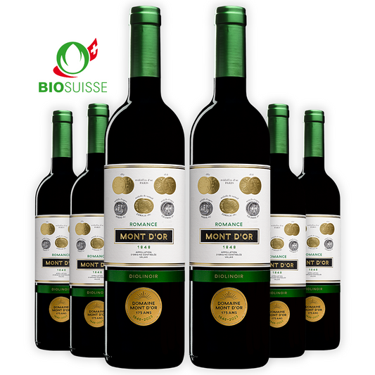 Diolinoir Vieilles Vignes "Romance" BIO, Vin Rouge Suisse, AOC Valais, 75cl