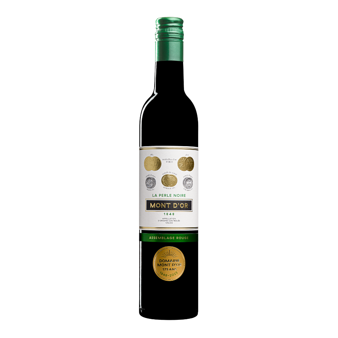 Assemblage Rouge “La Perle Noire”, Vin Rouge Suisse, AOC Valais, 37.5 cl