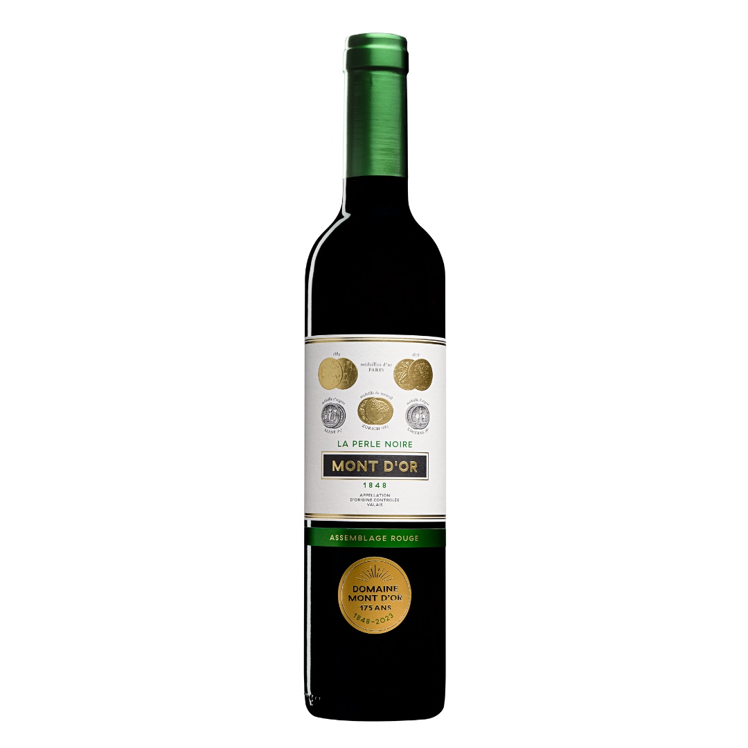 Assemblage Rouge “La Perle Noire”, Vin Rouge Suisse, AOC Valais, 50cl