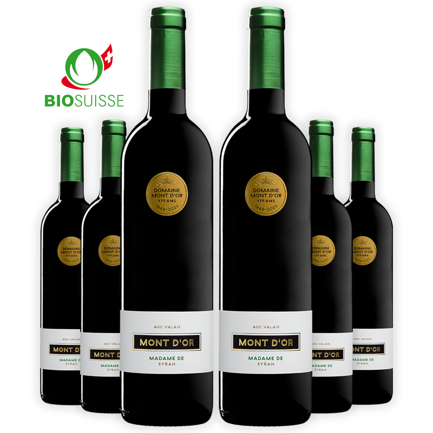 Syrah “Madame De” BIO, Vin Rouge Suisse, AOC Valais, 75 cl