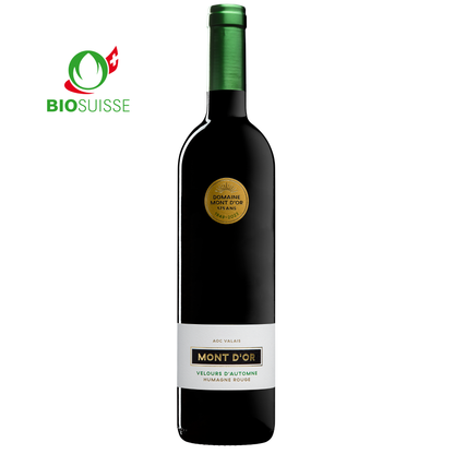 Humagne Rouge “Velours d’Automne” BIO, Vin Rouge Suisse, AOC Valais, 75cl