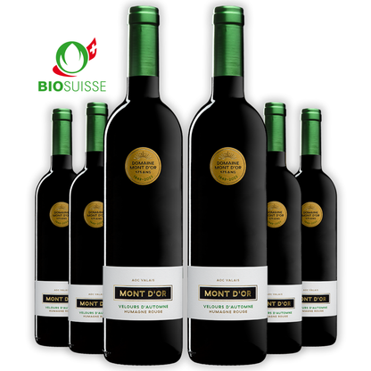 Humagne Rouge “Velours d’Automne” BIO, Vin Rouge Suisse, AOC Valais, 75cl