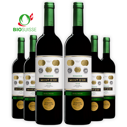 "Romance" 75 cl, Diolinoir Alte Reben, Schweizer Rotwein, AOC Wallis, 75cl