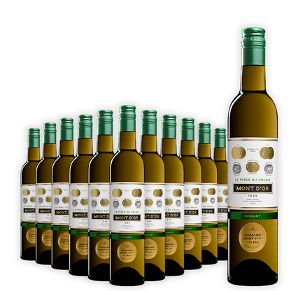 FENDANT “La Perle du Valais” , Vin Blanc Suisse , AOC Valais , 37.5 cl