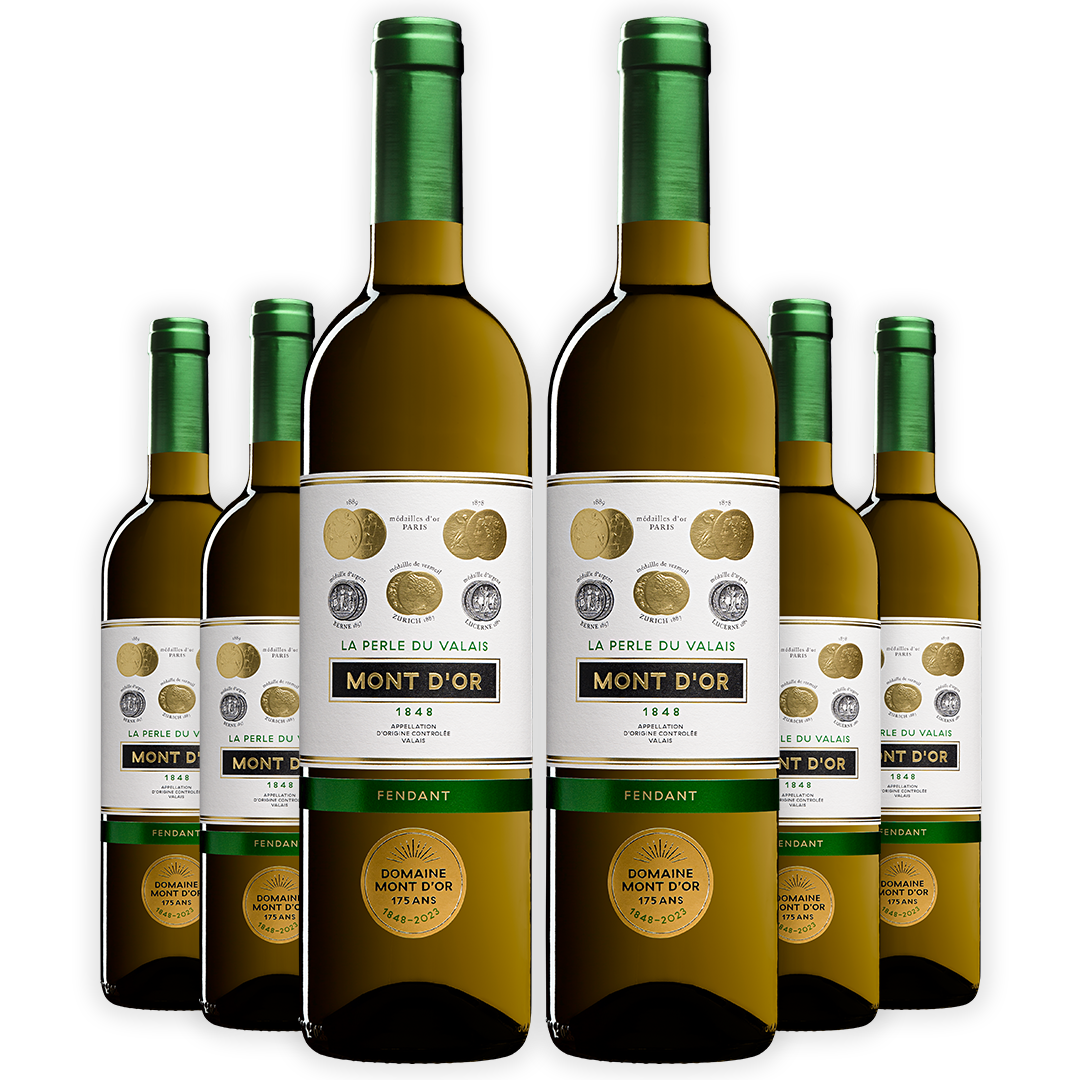 Fendant “La Perle du Valais” , Vin Blanc Suisse , AOC Valais , 75 cl
