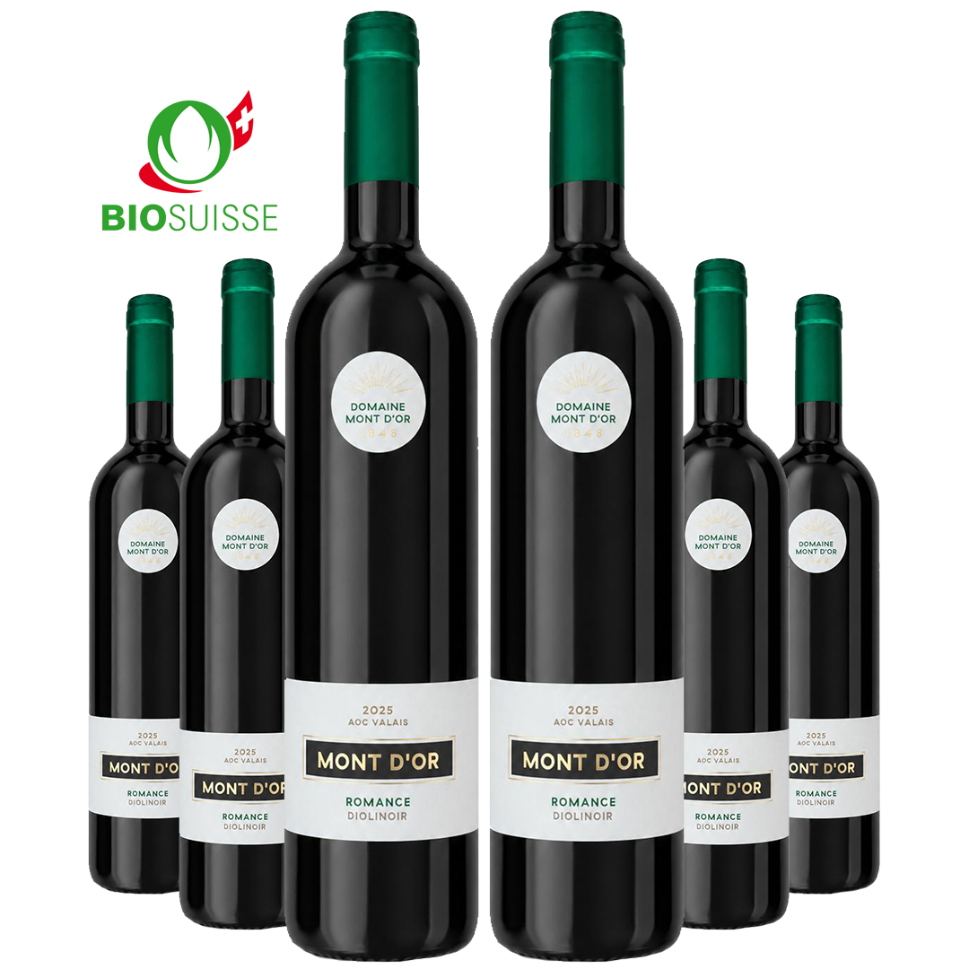 Diolinoir Vieilles Vignes "Romance" BIO, Vin Rouge Suisse, AOC Valais, 75cl