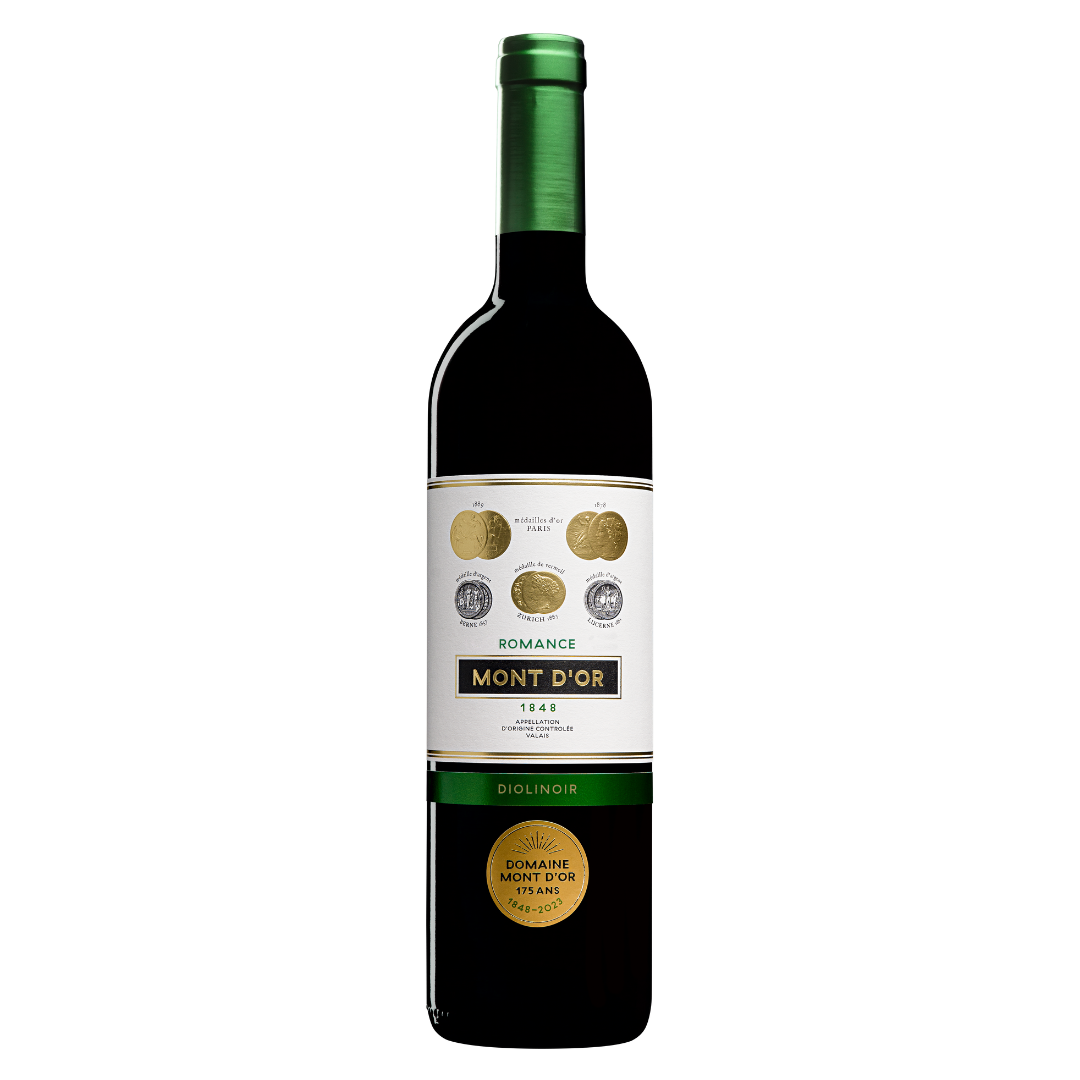 “Romance” 75 cl, Diolinoir Vieilles vignes, Vin Rouge Suisse , AOC Valais, 75cl
